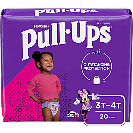 Girls Pull-Ups Training Pants Jumbo Pack - Size 3T-4T