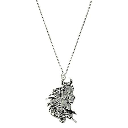 Majestic Beauty Horse Pendant Necklace