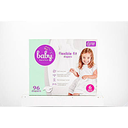 Flexible Fit Diapers - Size 6