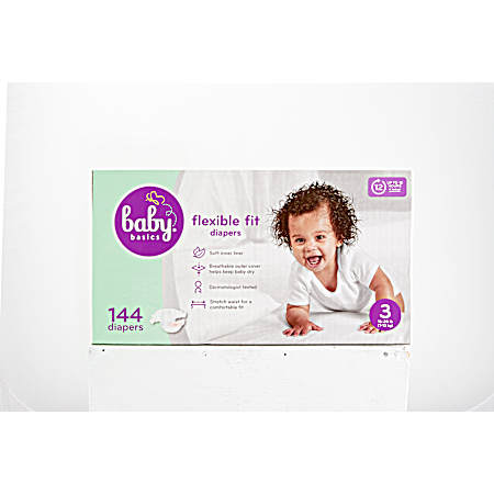 Flexible Fit Diapers - Size 3