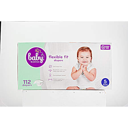 Flexible Fit Diapers - Size 5