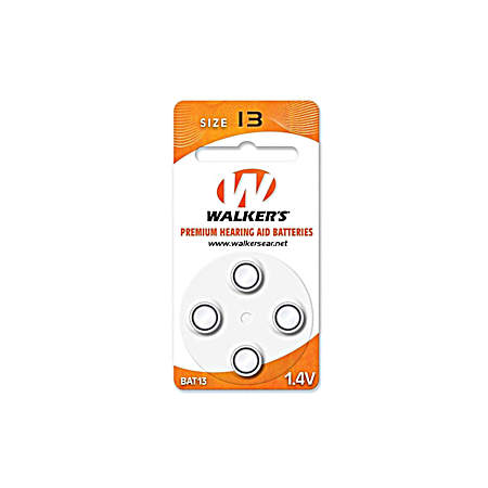 Premium Hearing Aid #13 Air Cell Replacement Batteries - 4 Pk