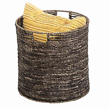 Large Dark Brown Geo Basket