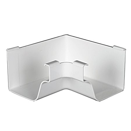 5 in White Vinyl Traditional Inside Miter