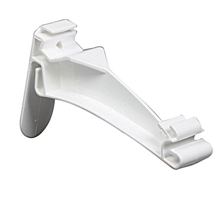 5 in White Vinyl Traditional Gutter Hook