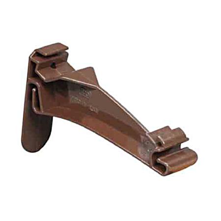 5 in Brown Vinyl Traditional Gutter Hook