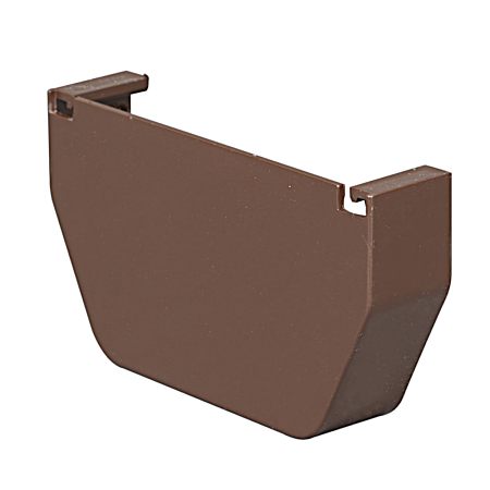 5 in Brown Vinyl Contemporary End Cap