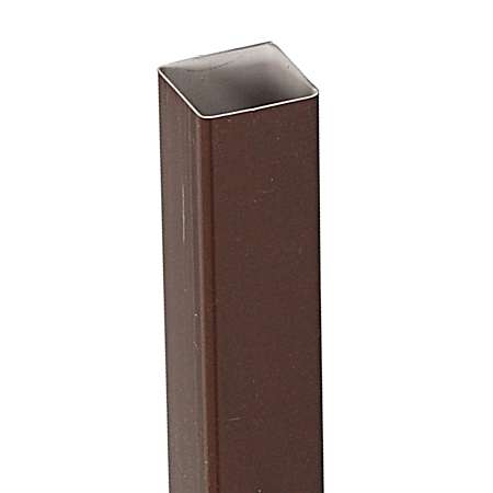 10 ft Brown Vinyl Square Contemporary Downspout