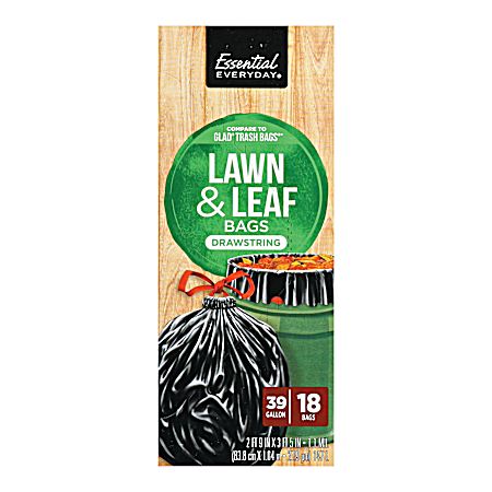 39 Gal Lawn & Leaf Trash Bags - 18 ct
