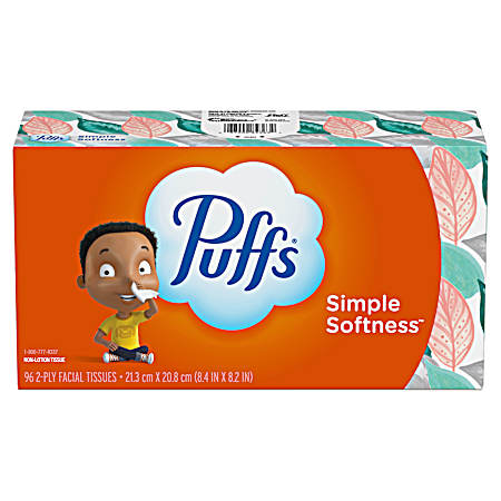 96 Ct Simple Softness Facial Tissue - Assorted