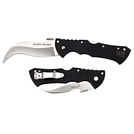Black Talon II Plain Edge S35VN Folding Knife