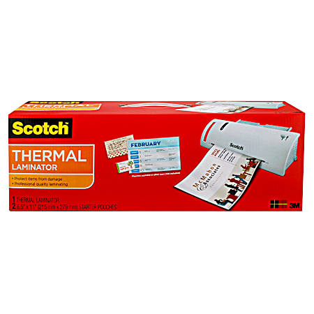 Scotch Thermal Laminator Plus 2 Letter Size Pouches (TL902)