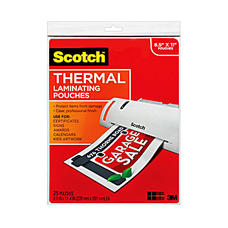 Scotch Thermal Laminating Pouches