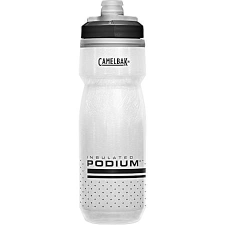 21 oz White/Black Podium Chill Bike Bottle