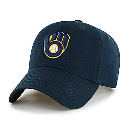 Adult Milwaukee Brewers Blue Heritage Clean Up Team MLB Cap