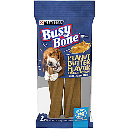 Busy Bone Peanut Butter Flavor Small/Medium Breed Dog Chew Treat