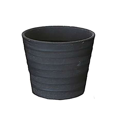 Juneau 4 in Dark Grey Ceramic Indoor Succulent Pot Planter