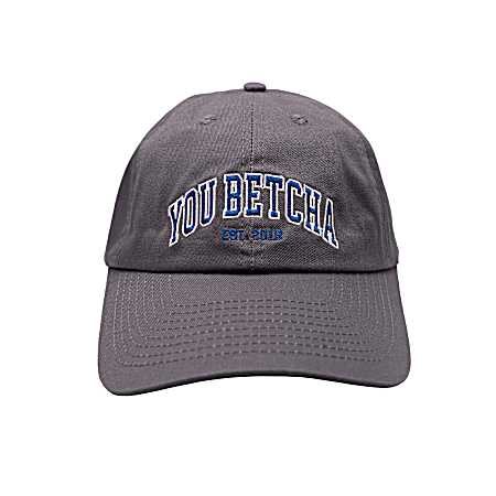 Men's Grey You Betcha Est 2018 6-Panel Cap