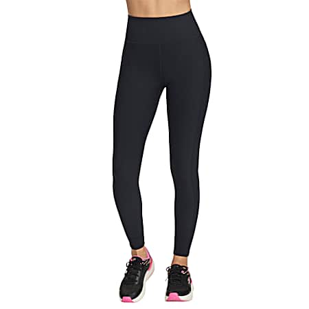 Women's Black Go Flex Rib High Waist Leggings