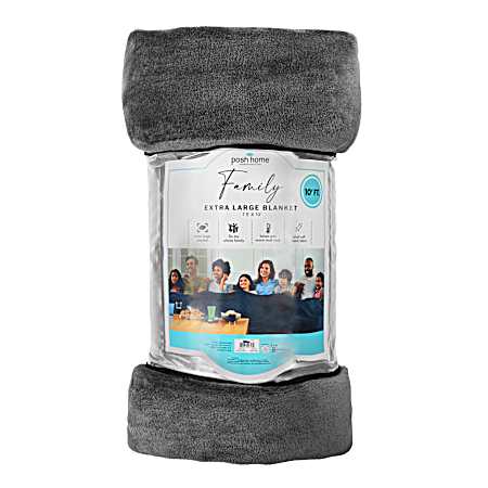 10 ft Family Blanket - Grey
