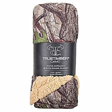 Full/Queen Water Repellent Berber Blanket - Assorted