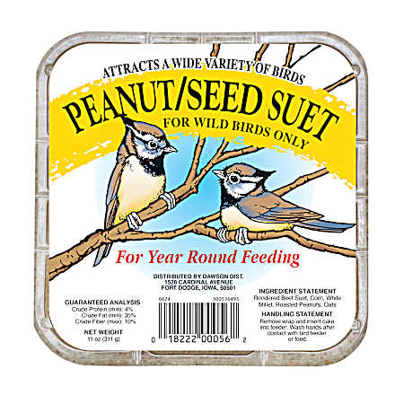 11 oz Peanut/Seed Suet Cake