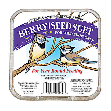 11 oz Berry/Seed Suet Cake