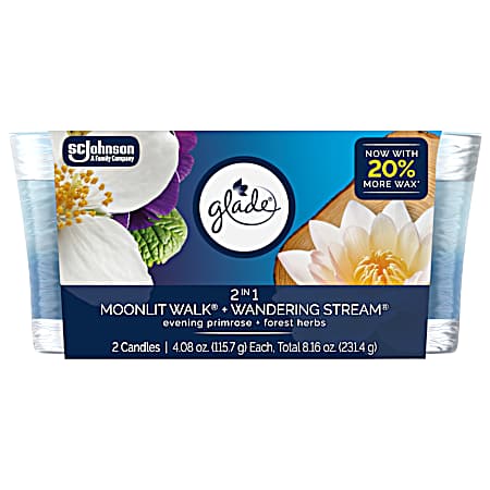 4.08 oz Moonlit Walk & Wandering Stream Candle Twin Pack