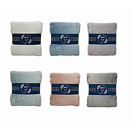 50 x 60 Jacquart Velvet Throw - Assorted