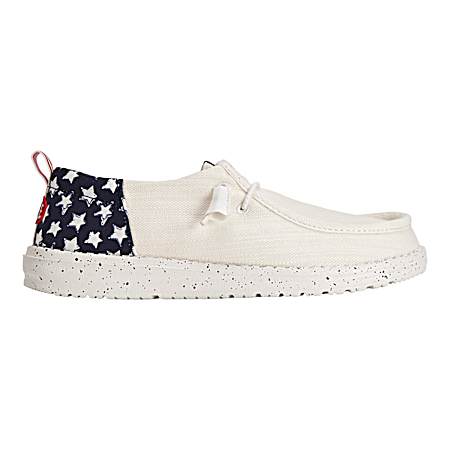 Women's White Wendy Funk Americano Slip-On's
