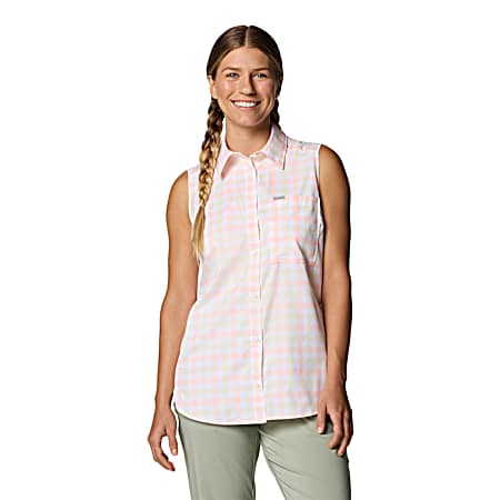 Women's Anytime Lite Button Front Sleeveless Top