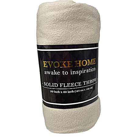 50 in x 60 in Fleece Throw - Assorted