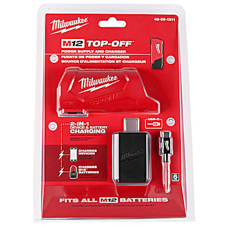 M12™ TOP-OFF™ Power Supply and Charger