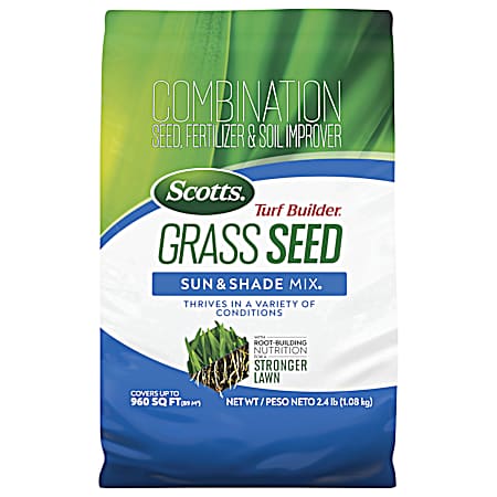 2.4 lb Turf Builder Grass Seed Sun & Shade Mix