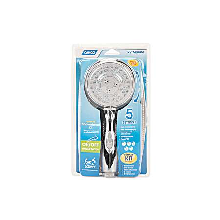 Shower Head with On / Off Switch - Chrome
