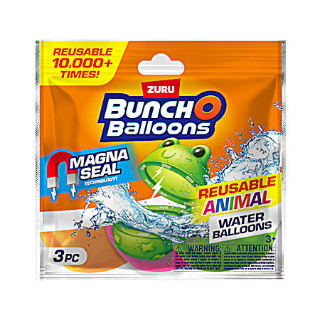 Reusable Animal Water Balloons - 3 Pk