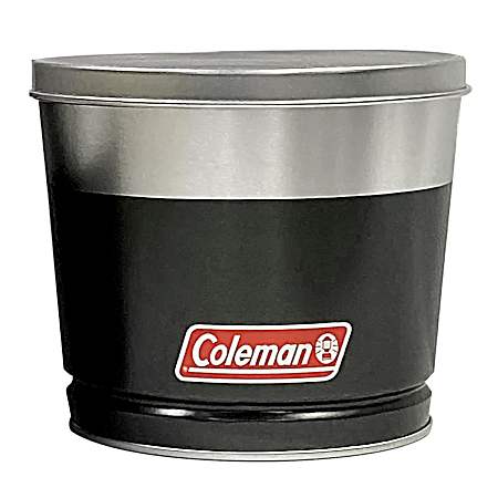11 oz Round Black Tin Citronella Candle with Cover