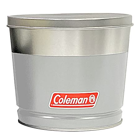 11 oz Round White Tin Citronella Candle with Cover