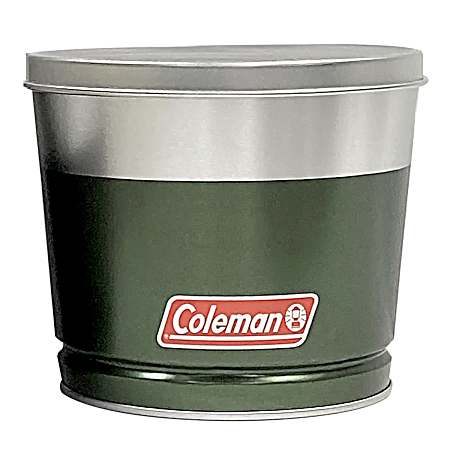 11 oz Round Green Tin Citronella Candle with Cover
