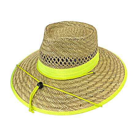 Safe & Sound Yellow Band Straw Hat