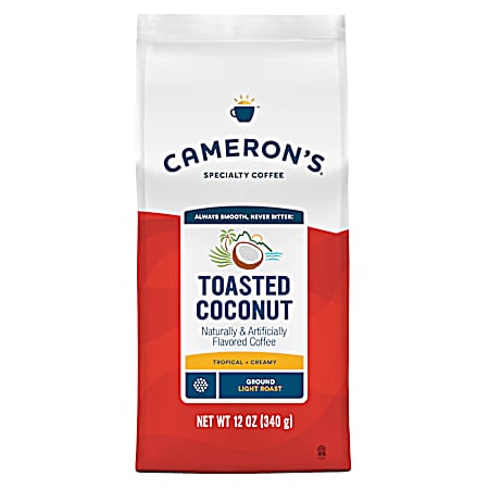 12 oz Light Roast Toasted Coconut Ground Coffee