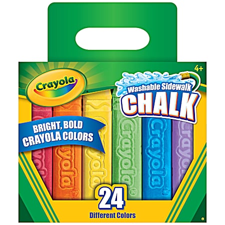 Washable Sidewalk Chalk - 24 Ct.
