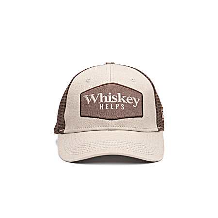 Men's Tan Whiskey Helps Cap