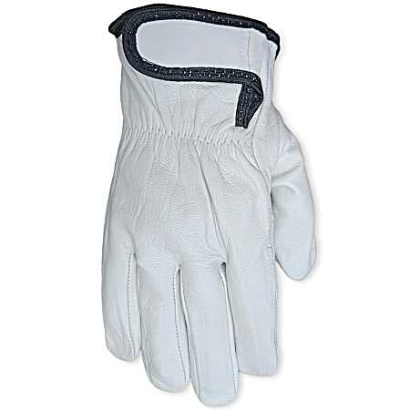 Men's Gray Suede Goatskin Gloves