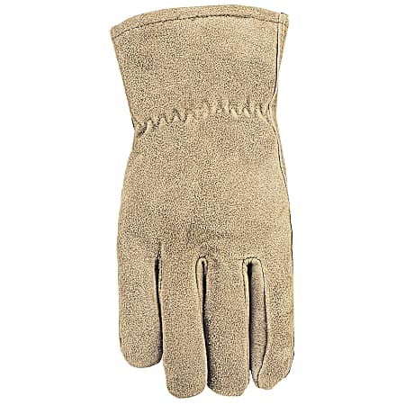 Men's Brown Suede Cowhide Gloves