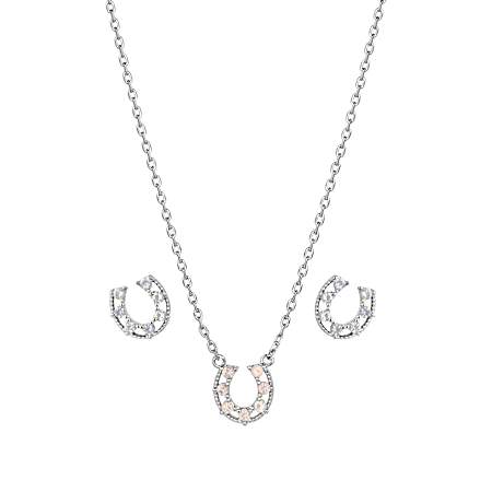 Delicate Glamour Horseshoe Jewelry Set