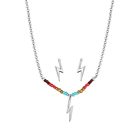 Colorstruck Lightning Bolt Beaded Jewelry Set