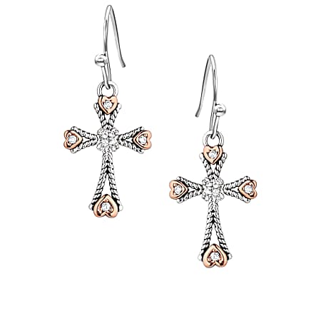 Faith in my Heart Cross Earrings