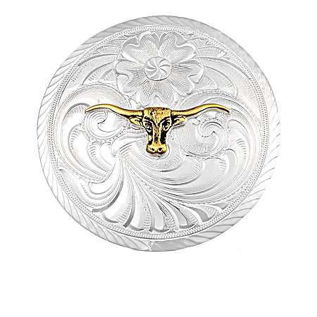Classic Montana Scarf Slide with Longhorn