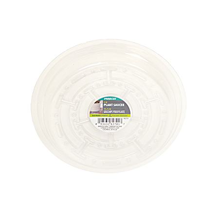 6 in Clear Plastic Saucer